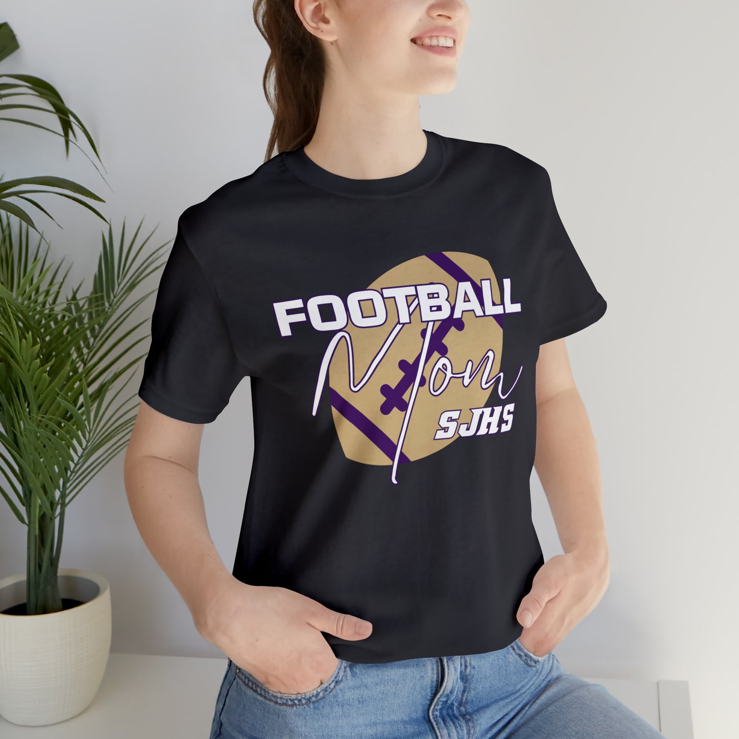 Football Mom Unisex Jersey Short Sleeve Tee FOOTBALL HS