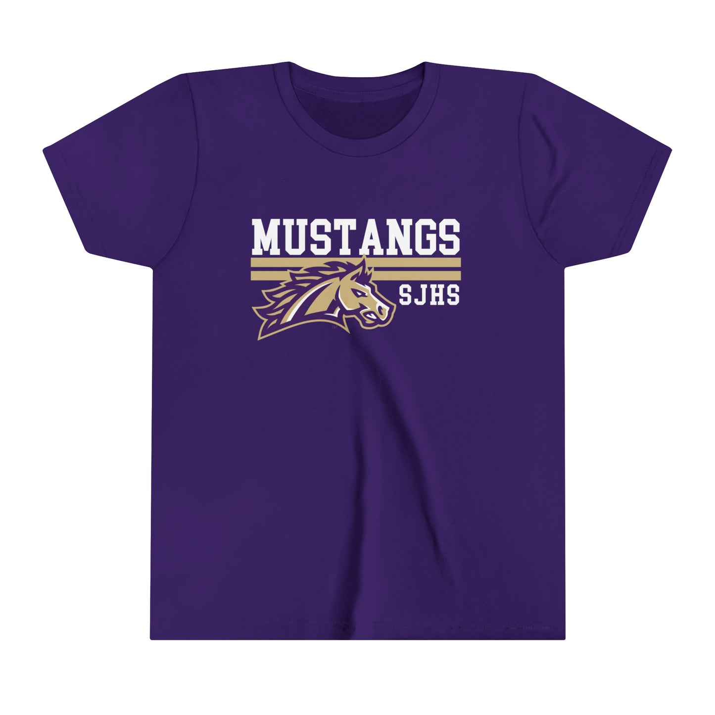 YOUTH Mustang Striped Short Sleeve Tee SPIRIT