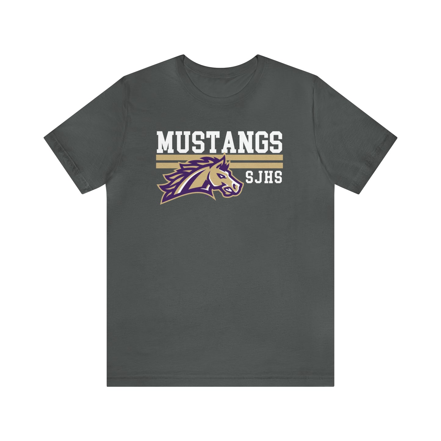 Mustangs Striped Unisex Jersey Short Sleeve Tee HIGH SCHOOL