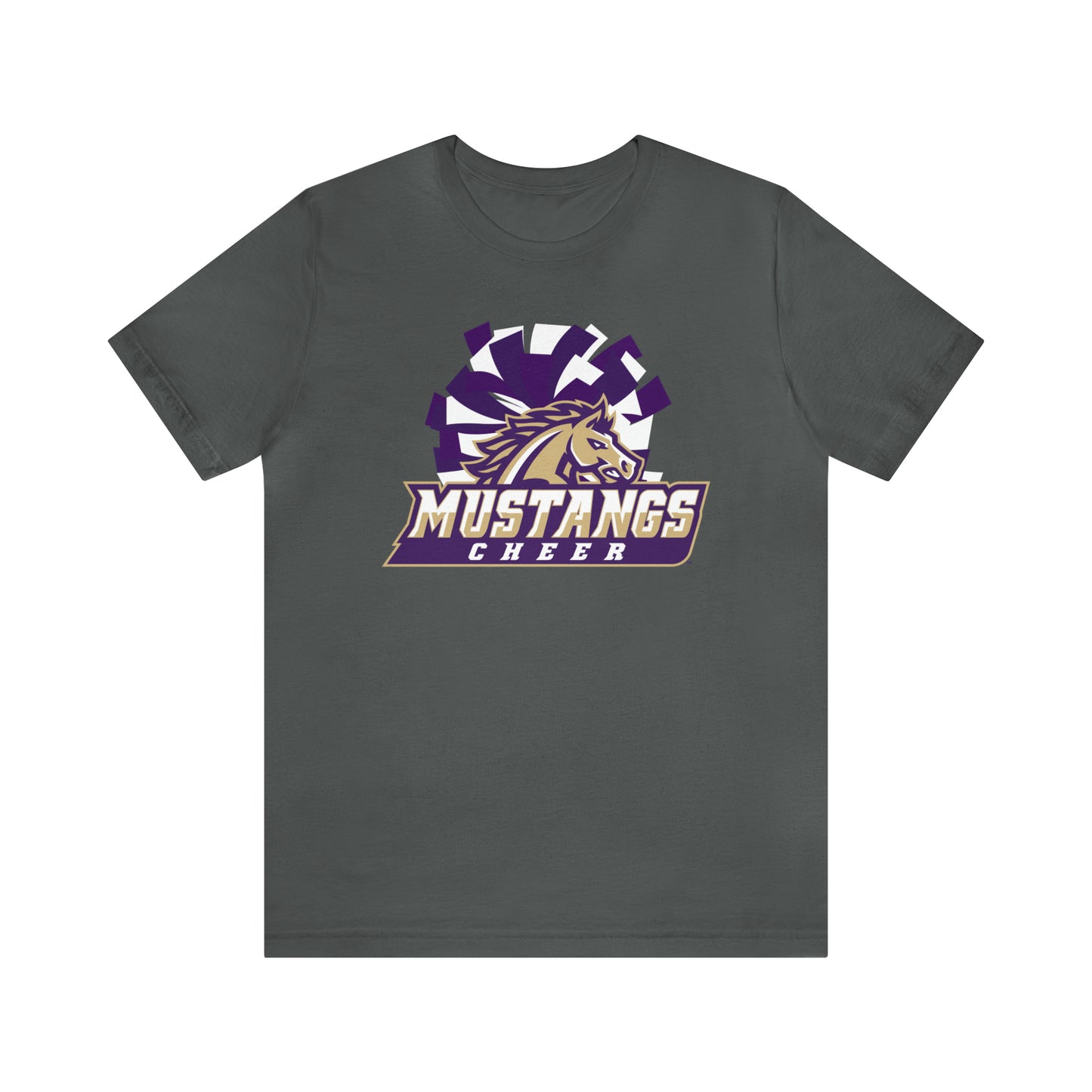 Mustangs Athletics Cheer Unisex Jersey Short Sleeve Tee CHEER HS