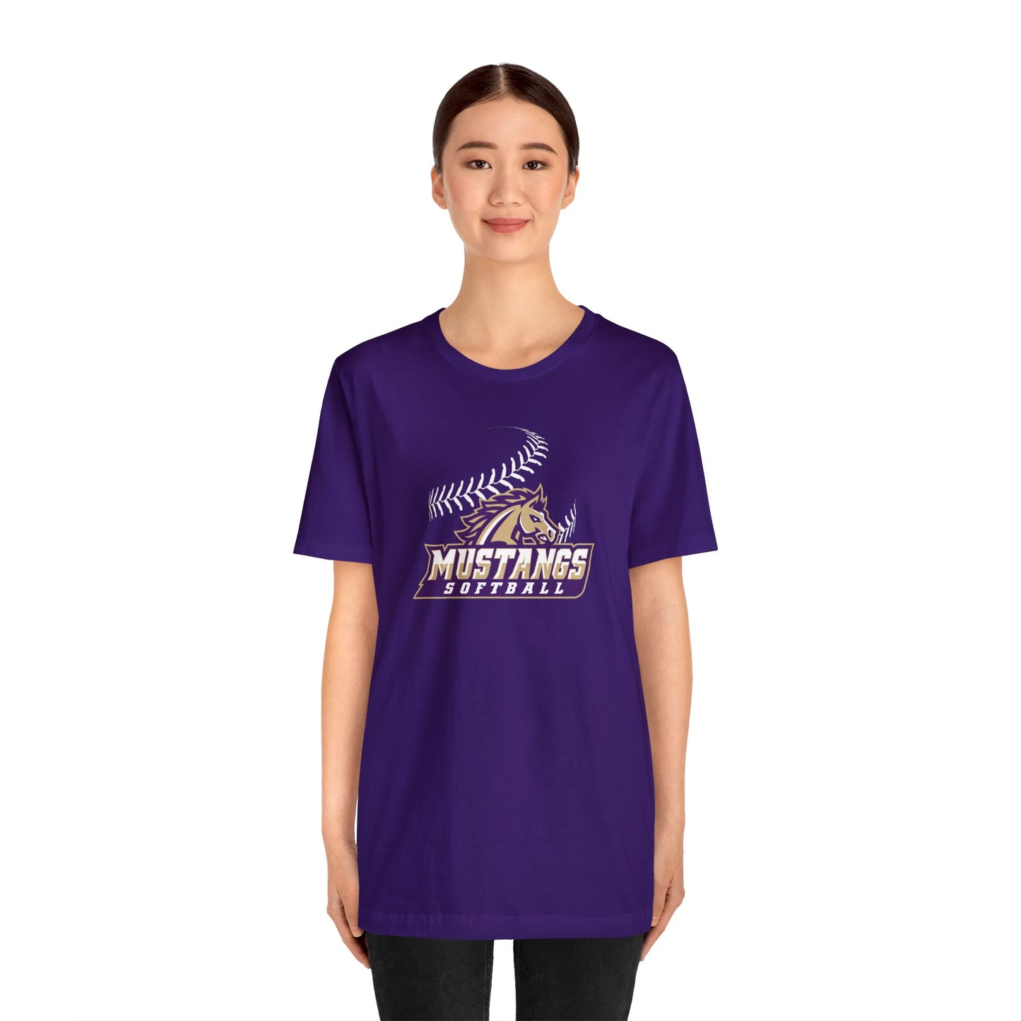 Mustangs Atheltics Softball Unisex Soft Shirt SOFTBALL HS