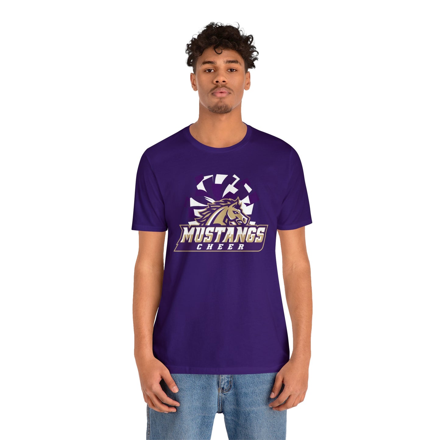 Mustangs Athletics Cheer Unisex Jersey Short Sleeve Tee CHEER ELEM