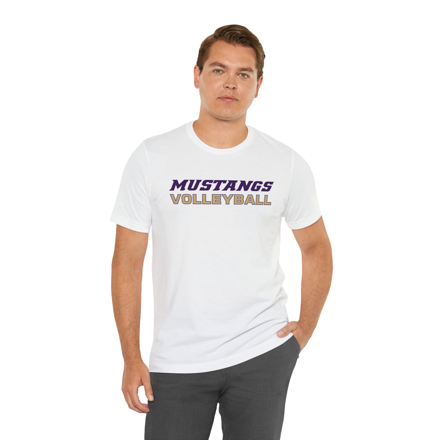 Mustangs Volleyball Simple Unisex Jersey Short Sleeve Tee VOLLEYBALL HS