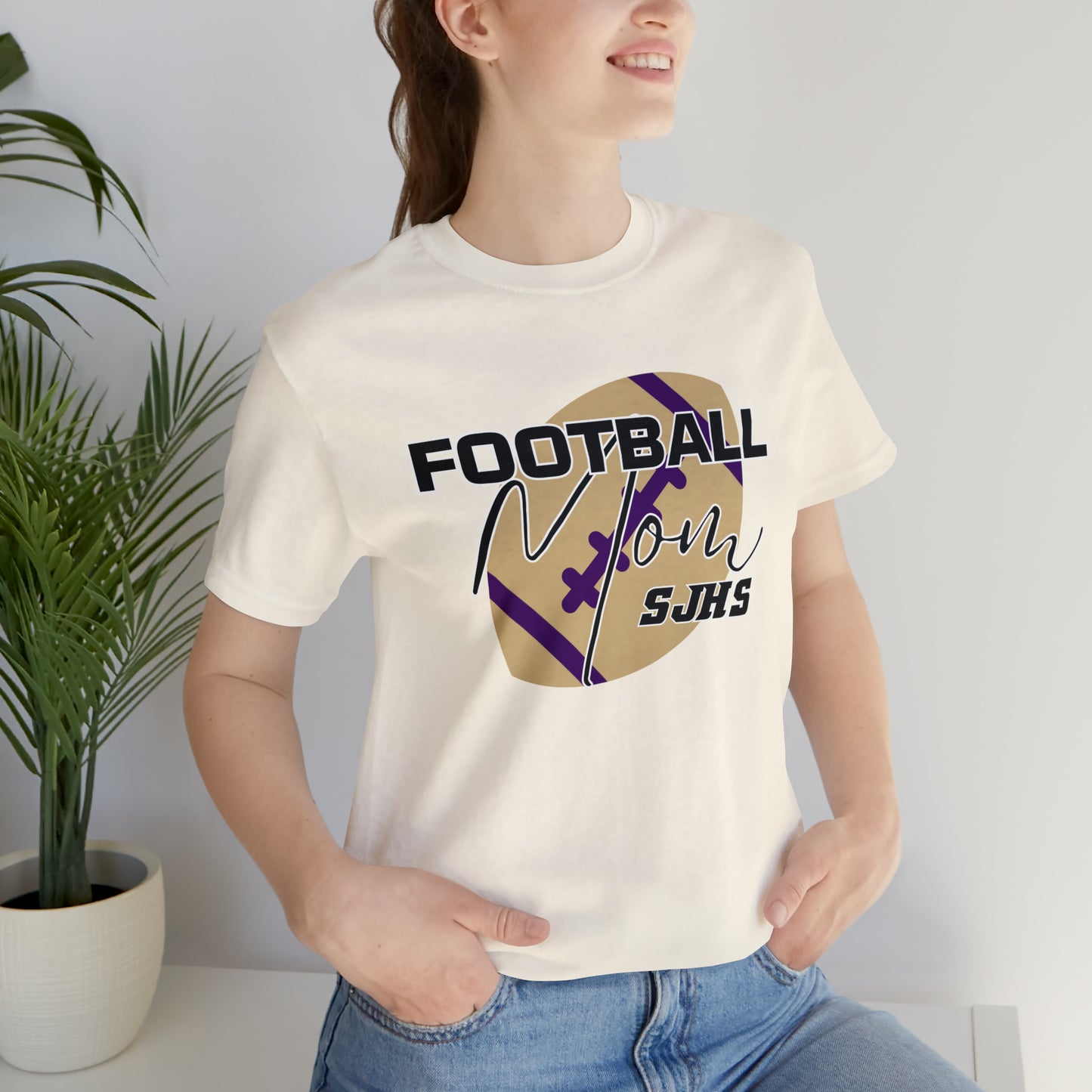 Football Mom Unisex Jersey Short Sleeve Tee FOOTBALL HS