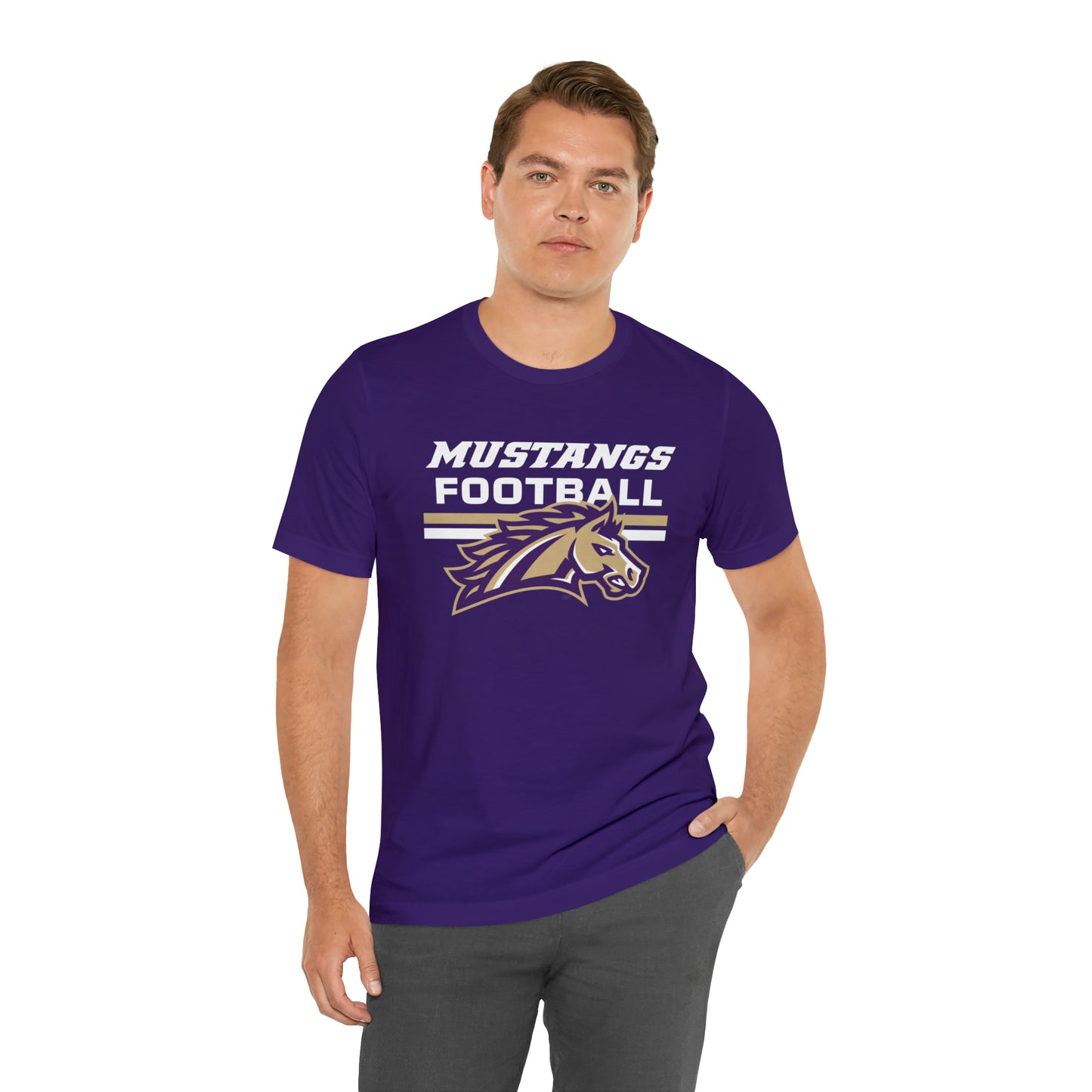 Mustangs Football Line Unisex Jersey Short Sleeve Tee FOOTBALL HS