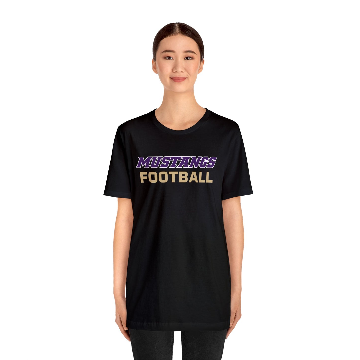 Mustangs Football Simple Unisex Jersey Short Sleeve Tee FOOTBALL ELEM