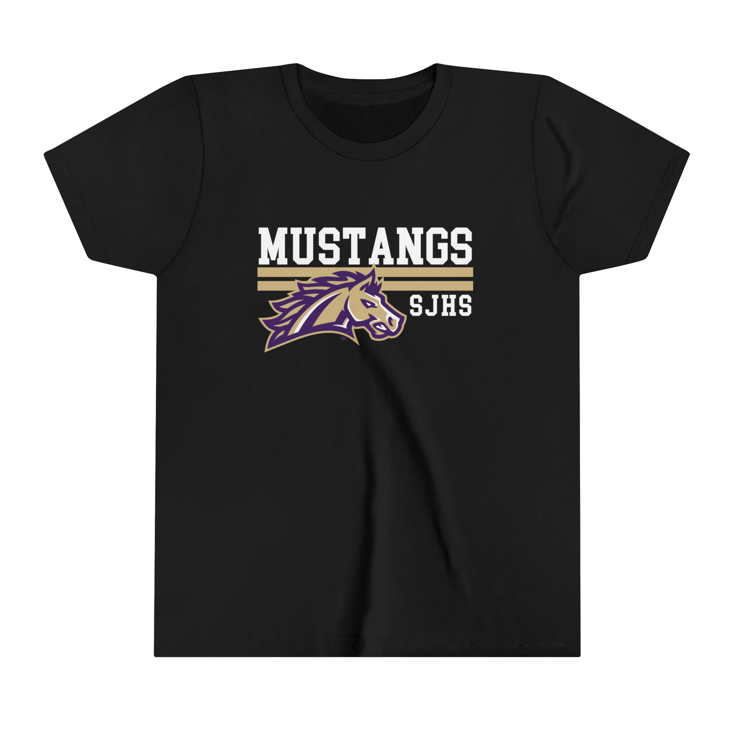 YOUTH Mustang Striped Short Sleeve Tee SPIRIT