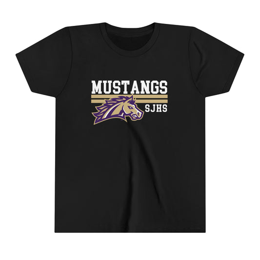 YOUTH Mustang Striped Short Sleeve Tee SPIRIT