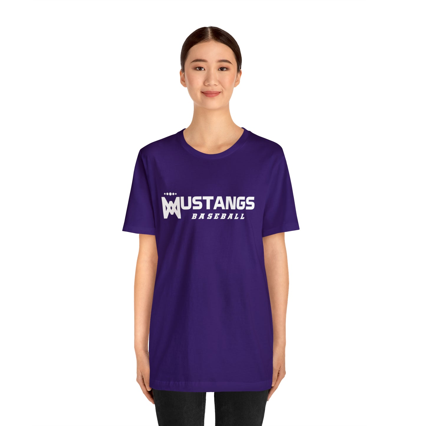 Mustangs Baseball Company of Mary Unisex Jersey Short Sleeve Tee BASEBALL HS