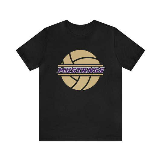 Mustangs Volleyball Ball Unisex Jersey Short Sleeve Tee VOLLEYBALL HS