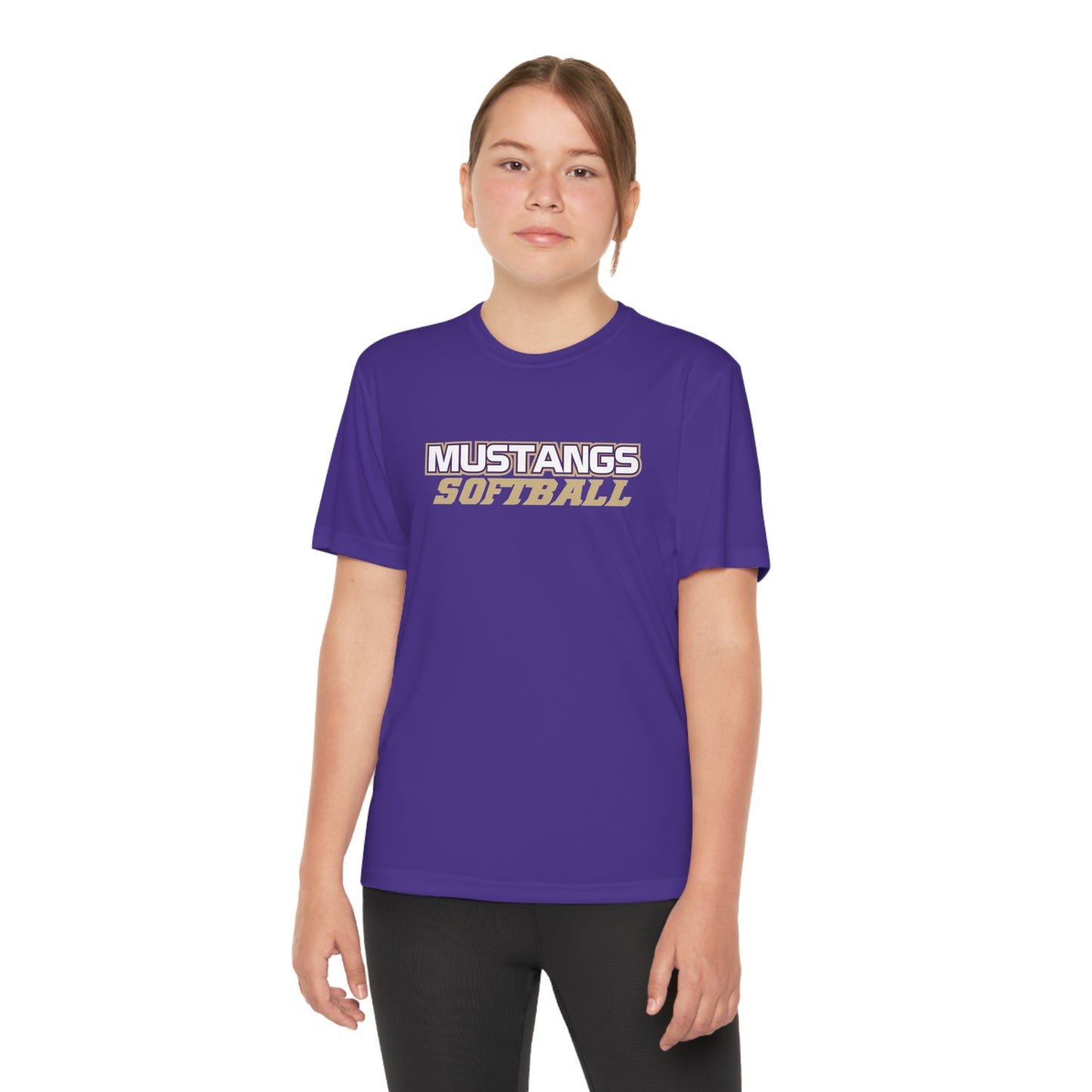 Mustangs Softball Dri Fit Youth Competitor Tee SOFTBALL ELEM