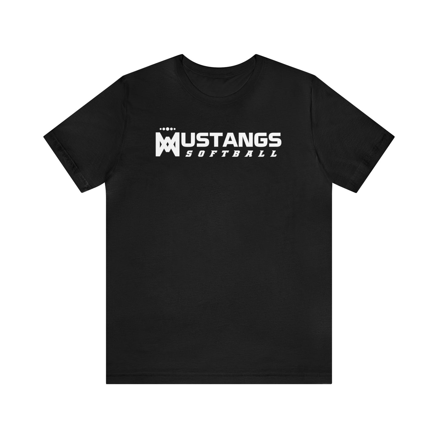 M Mustangs Softball Unisex Soft Shirt SOFTBALL ELEM