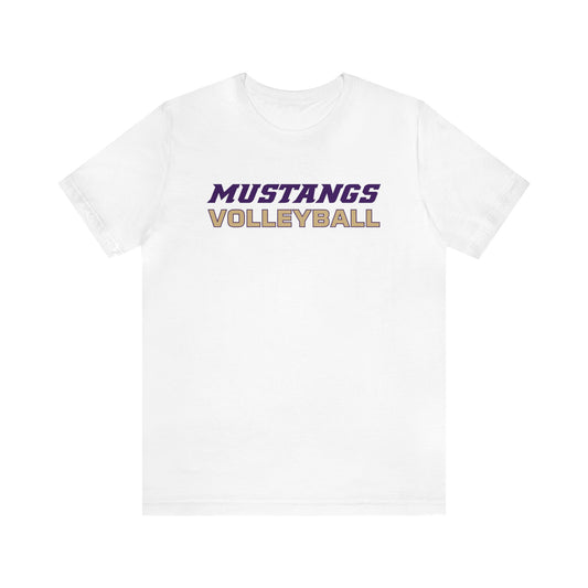 Mustangs Volleyball Simple Unisex Jersey Short Sleeve Tee VOLLEYBALL ELEM