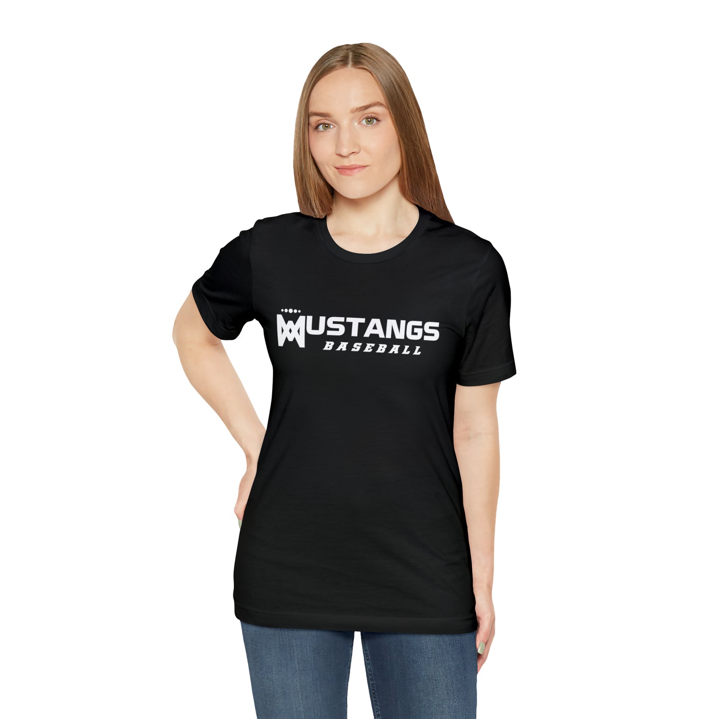 Mustangs Baseball Company of Mary Unisex Jersey Short Sleeve Tee BASEBALL HS