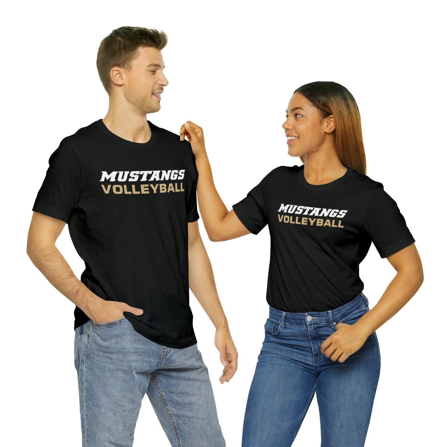 Mustangs Volleyball Simple Unisex Jersey Short Sleeve Tee VOLLEYBALL HS