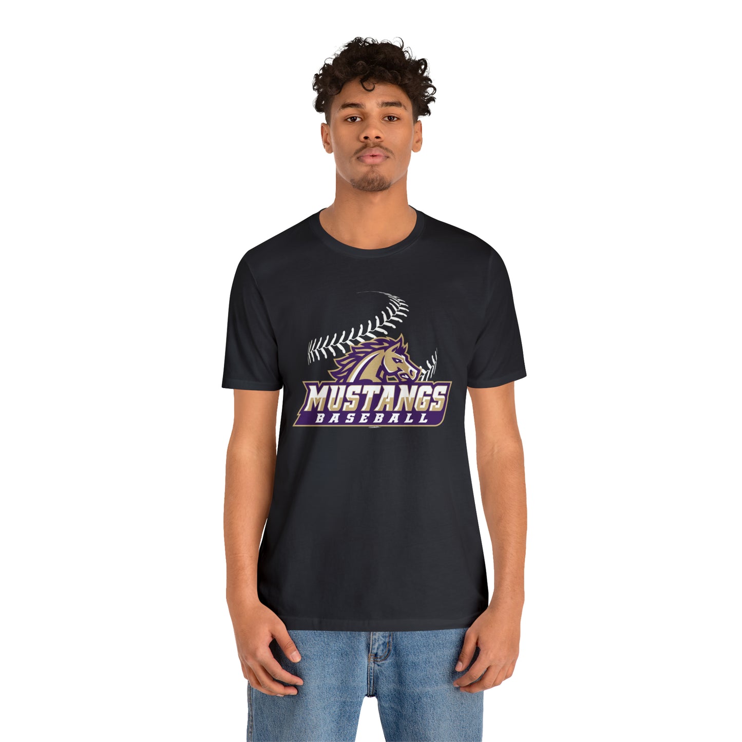 Mustangs Athletics Baseball Unisex Jersey Short Sleeve Tee BASEBALL HS