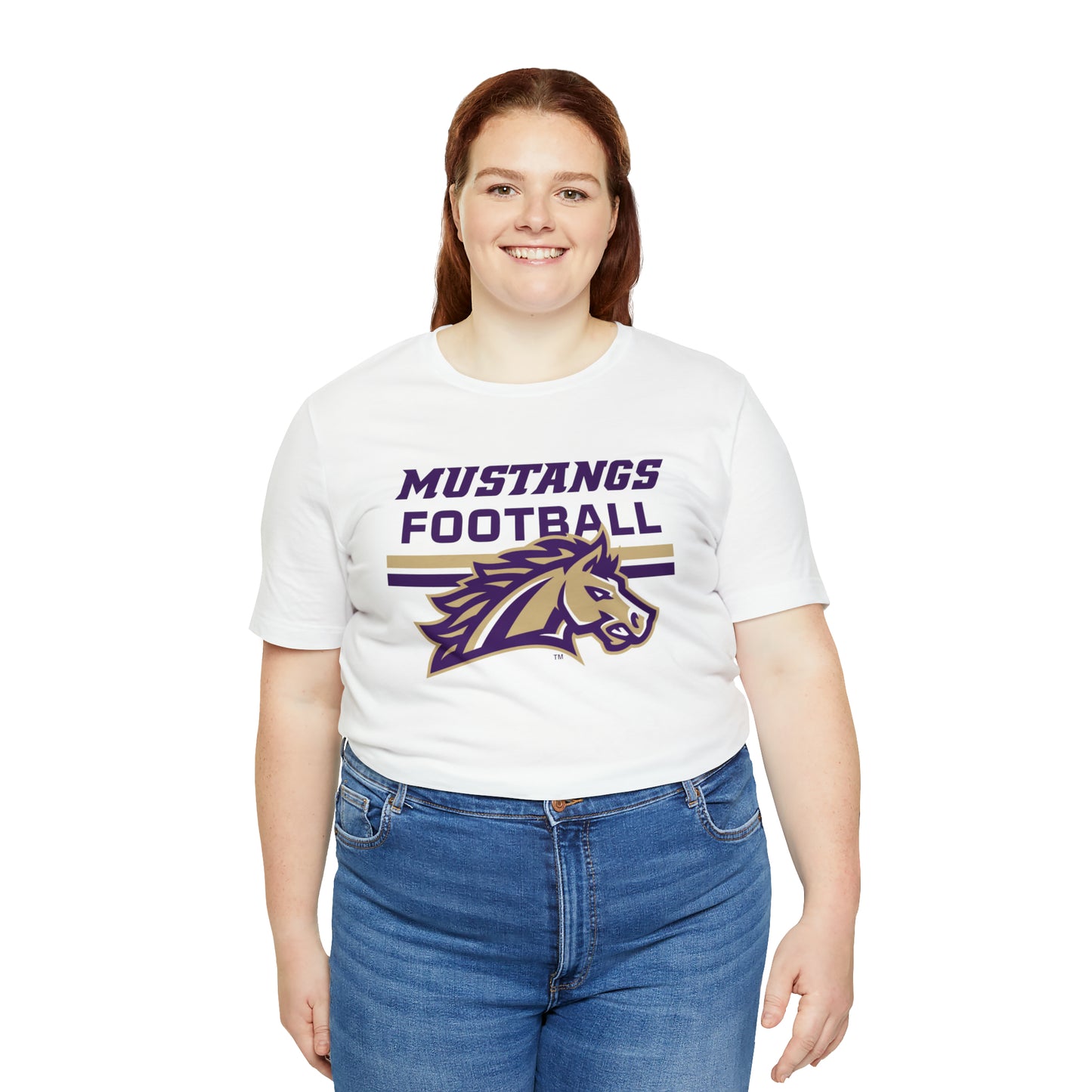 Mustangs Football Line Unisex Jersey Short Sleeve Tee FOOTBALL HS