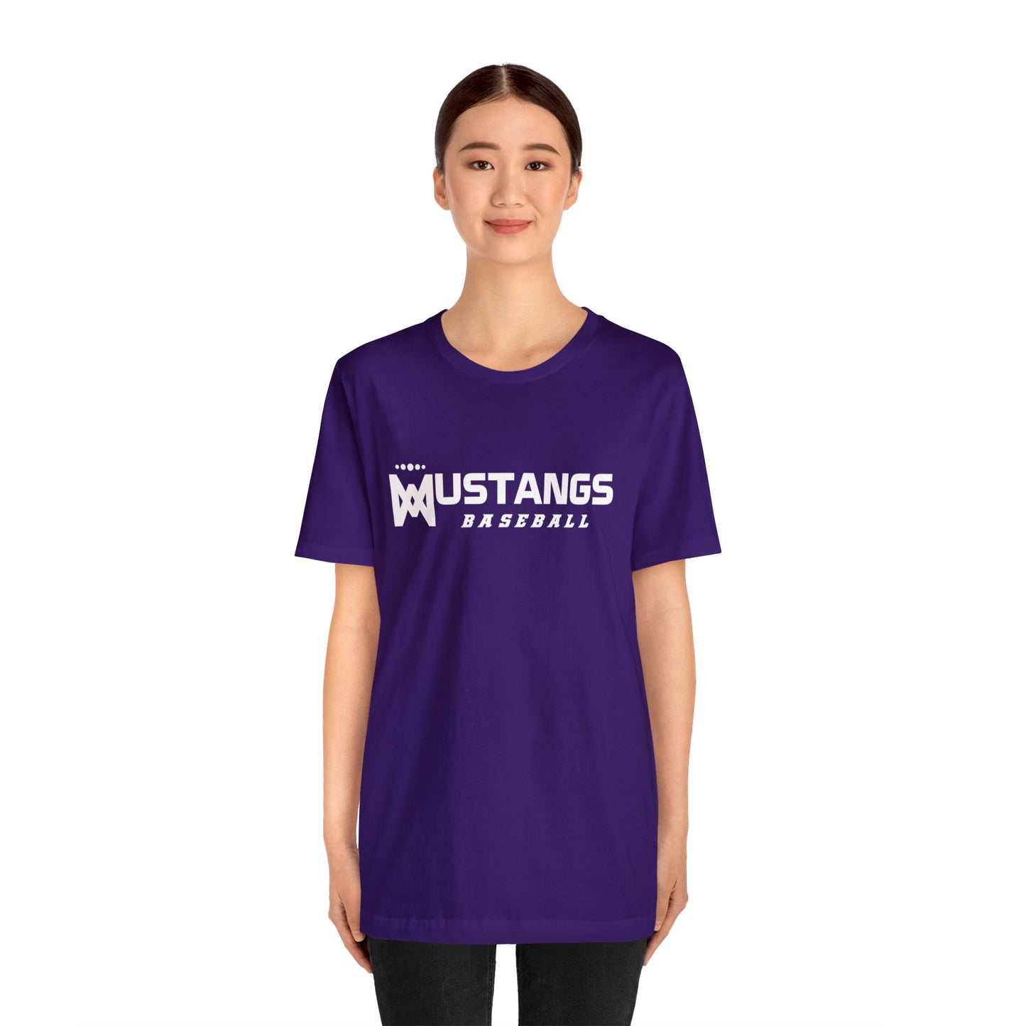 Mustangs Baseball Company of Mary Unisex Jersey Short Sleeve Tee BASEBALL ELEM