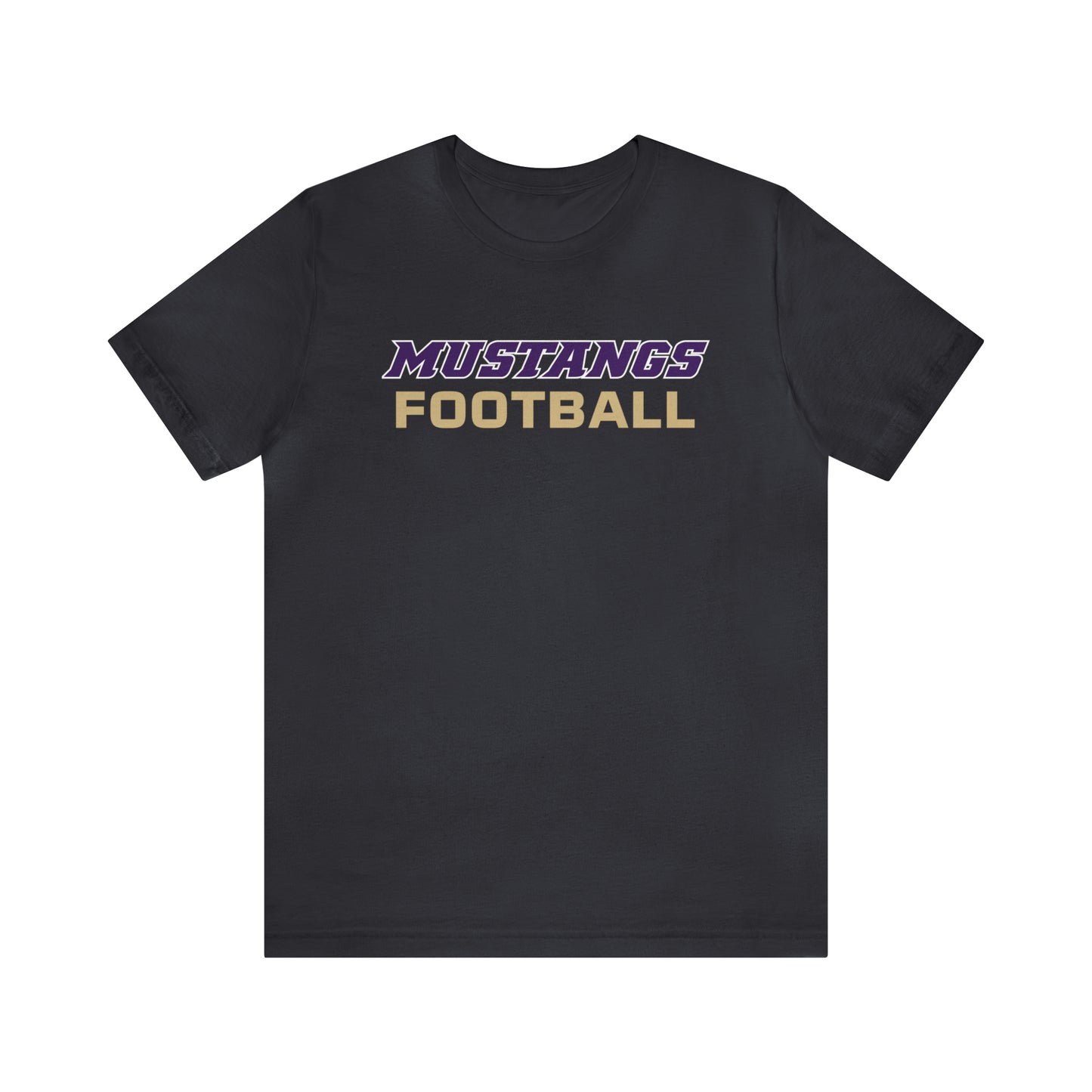 Mustangs Football Simple Unisex Jersey Short Sleeve Tee FOOTBALL HS