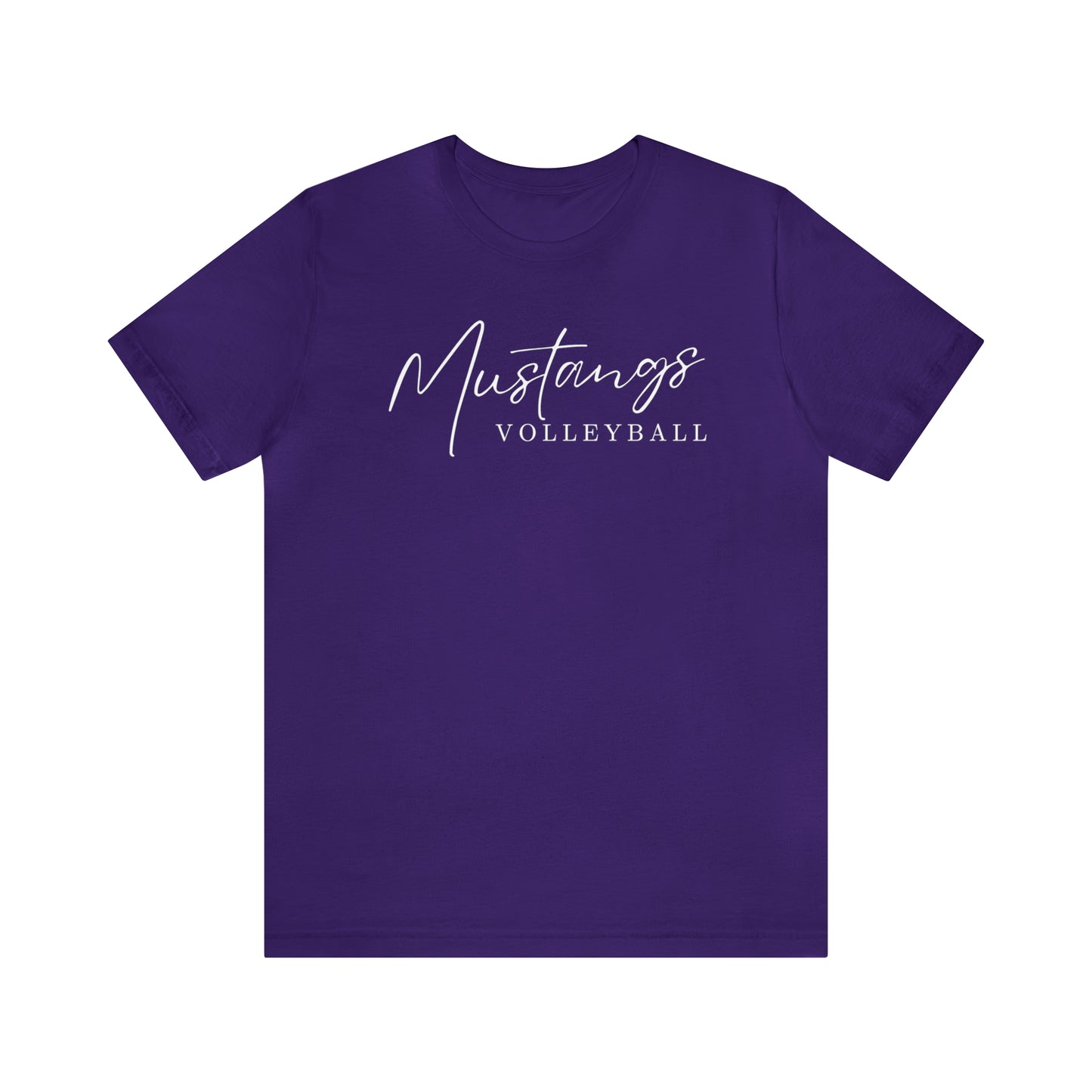 Mustangs Volleyball Script Unisex Jersey Short Sleeve Tee VOLLEYBALL HS