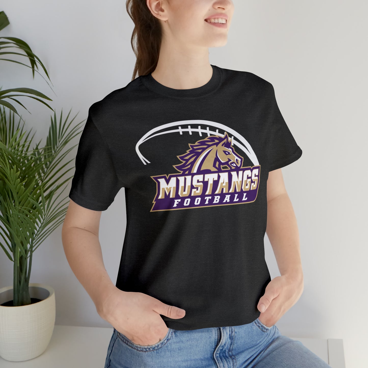 Mustang Athletics Football Unisex Jersey Short Sleeve Tee FOOTBALL HS