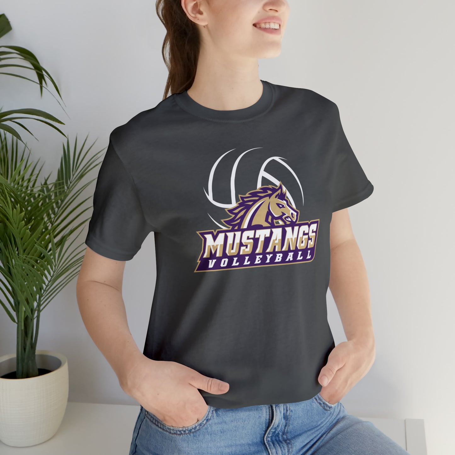 Mustangs Athletics Volleyball Unisex Jersey Short Sleeve Tee VOLLEYBALL HS