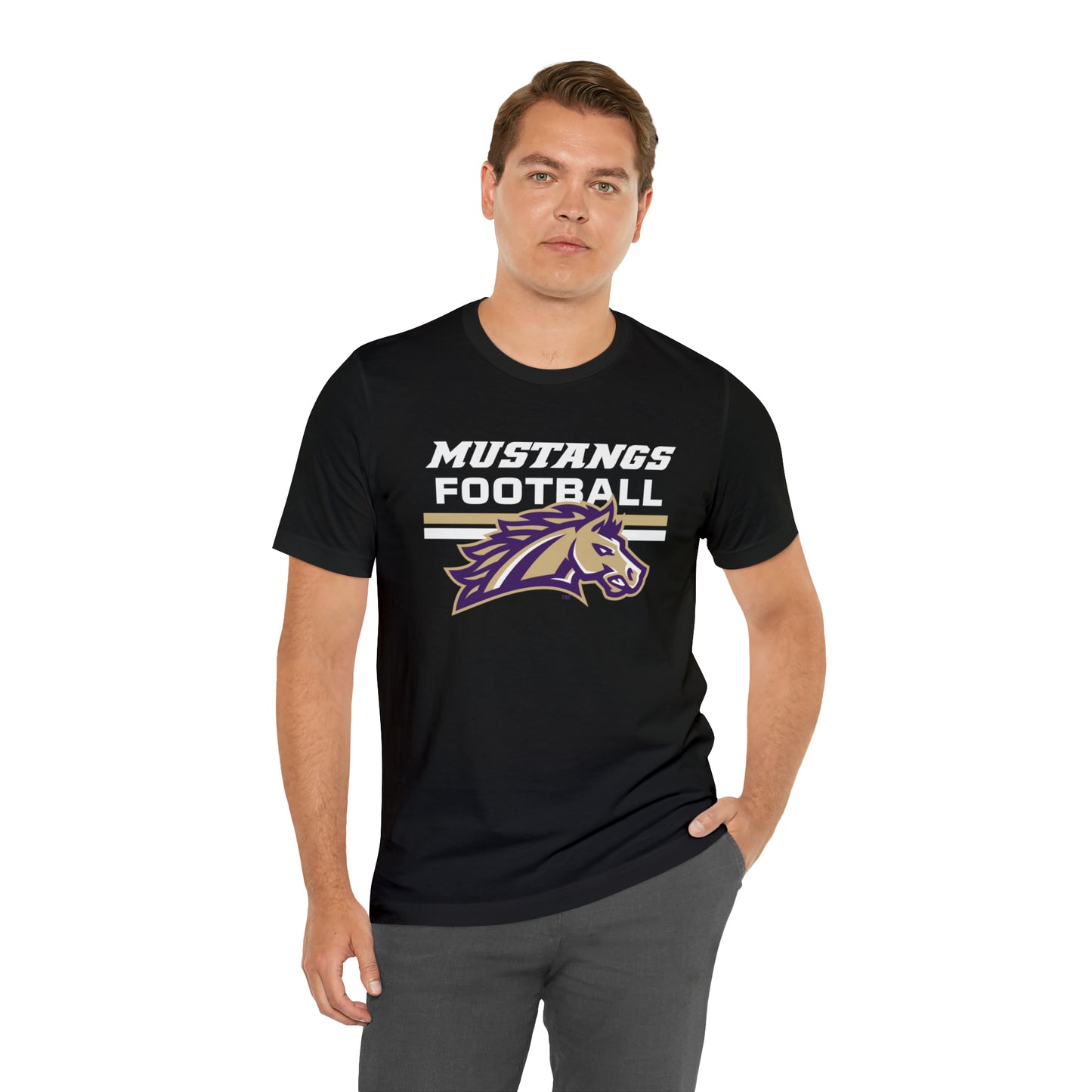 Mustangs Football Line Unisex Jersey Short Sleeve Tee FOOTBALL HS