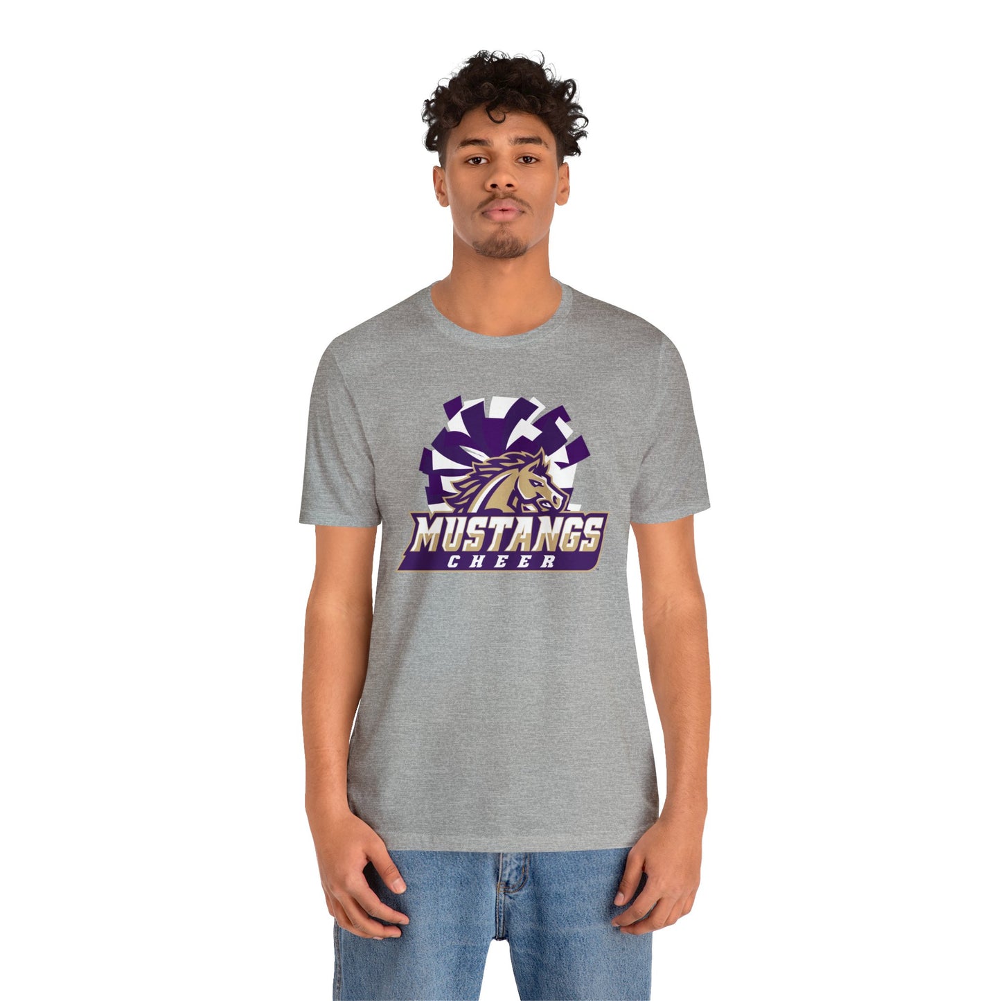 Mustangs Athletics Cheer Unisex Jersey Short Sleeve Tee CHEER ELEM