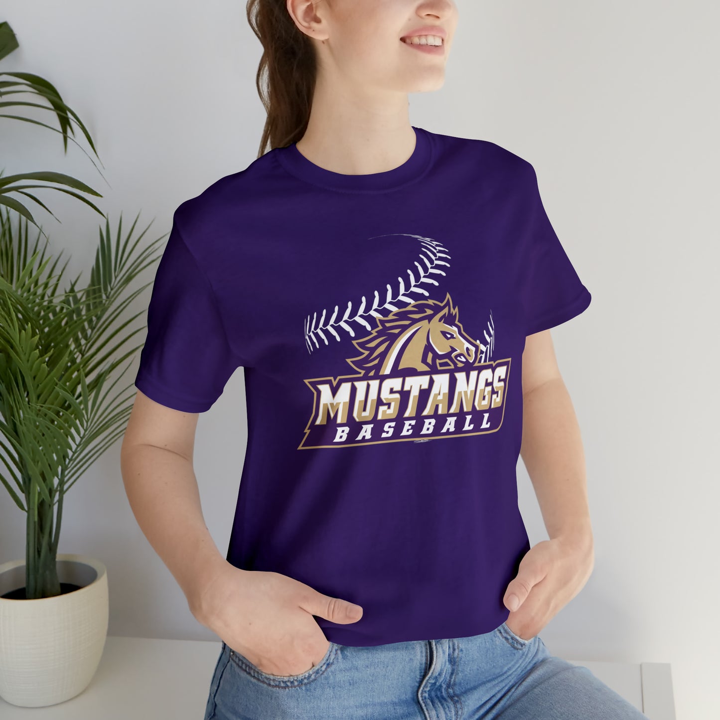 Mustangs Athletics Baseball Unisex Jersey Short Sleeve Tee BASEBALL HS