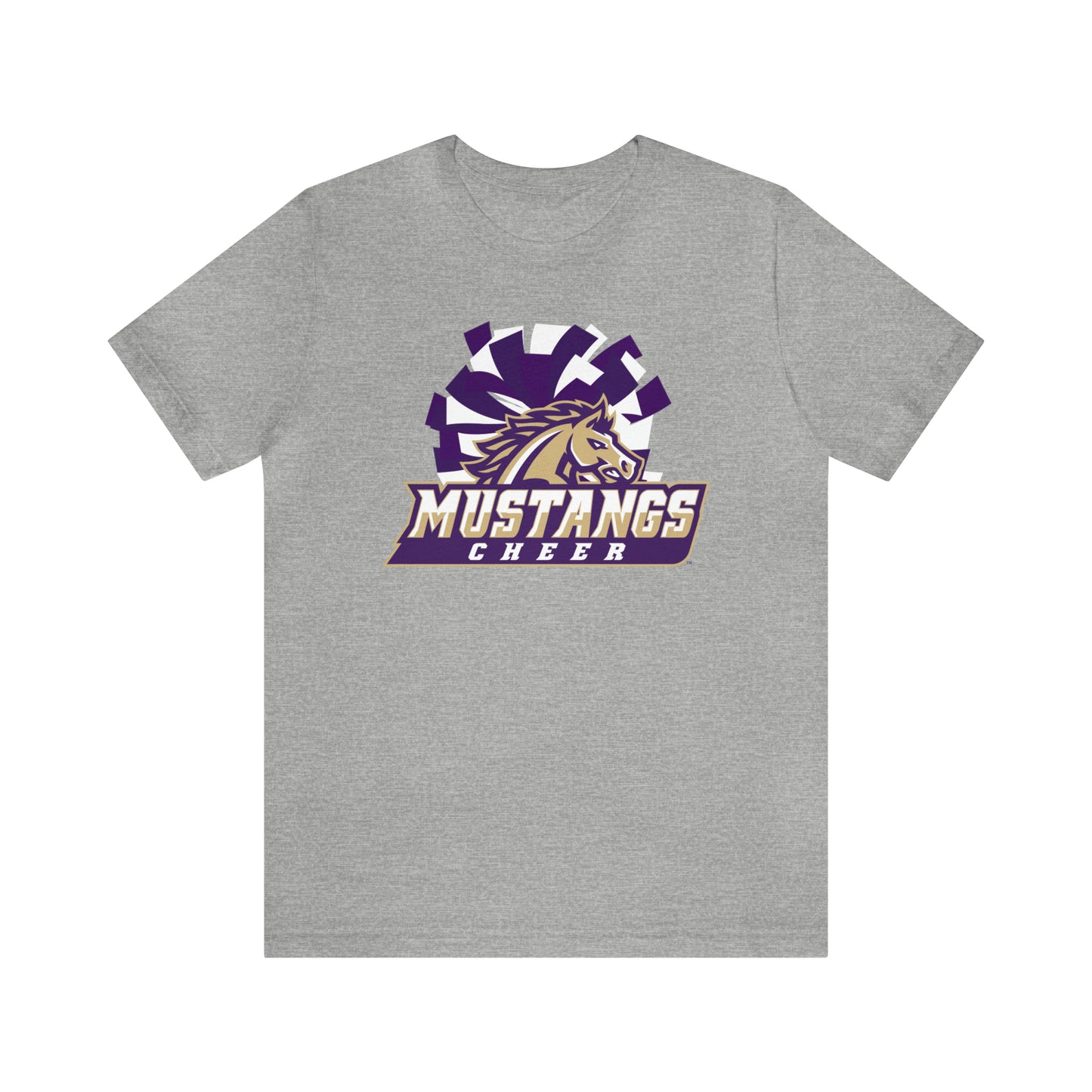 Mustangs Athletics Cheer Unisex Jersey Short Sleeve Tee CHEER HS