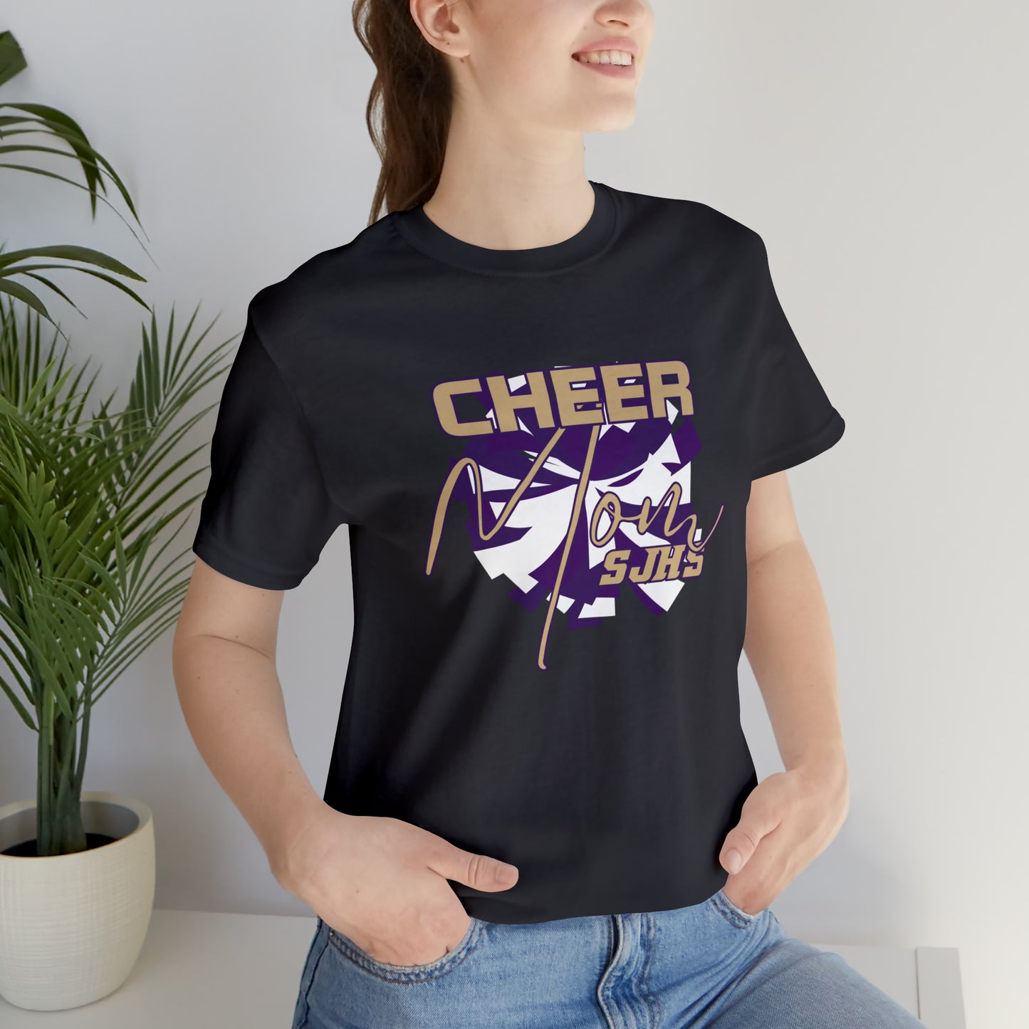 Cheer Mom Unisex Jersey Short Sleeve Tee CHEER HS