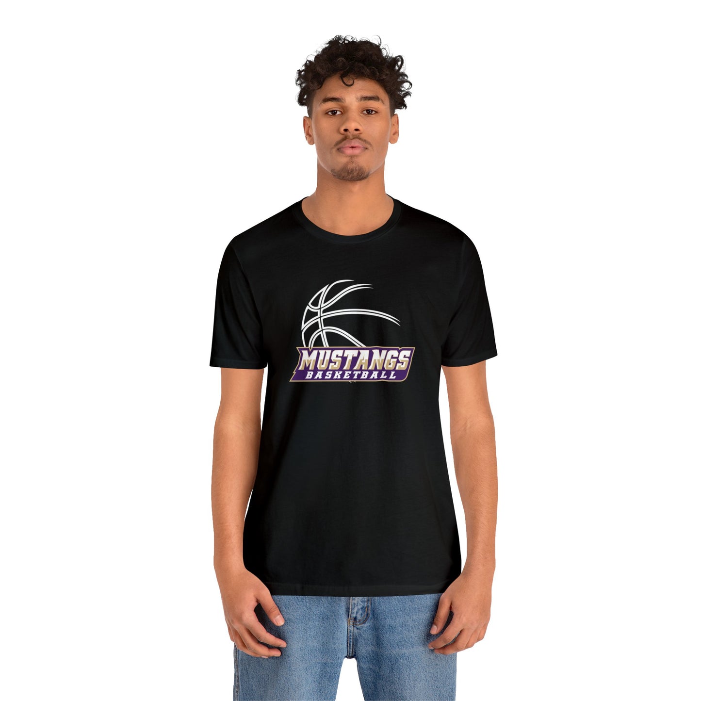 Mustangs Athletics Basketball Unisex Soft Shirt BASKETBALL HS