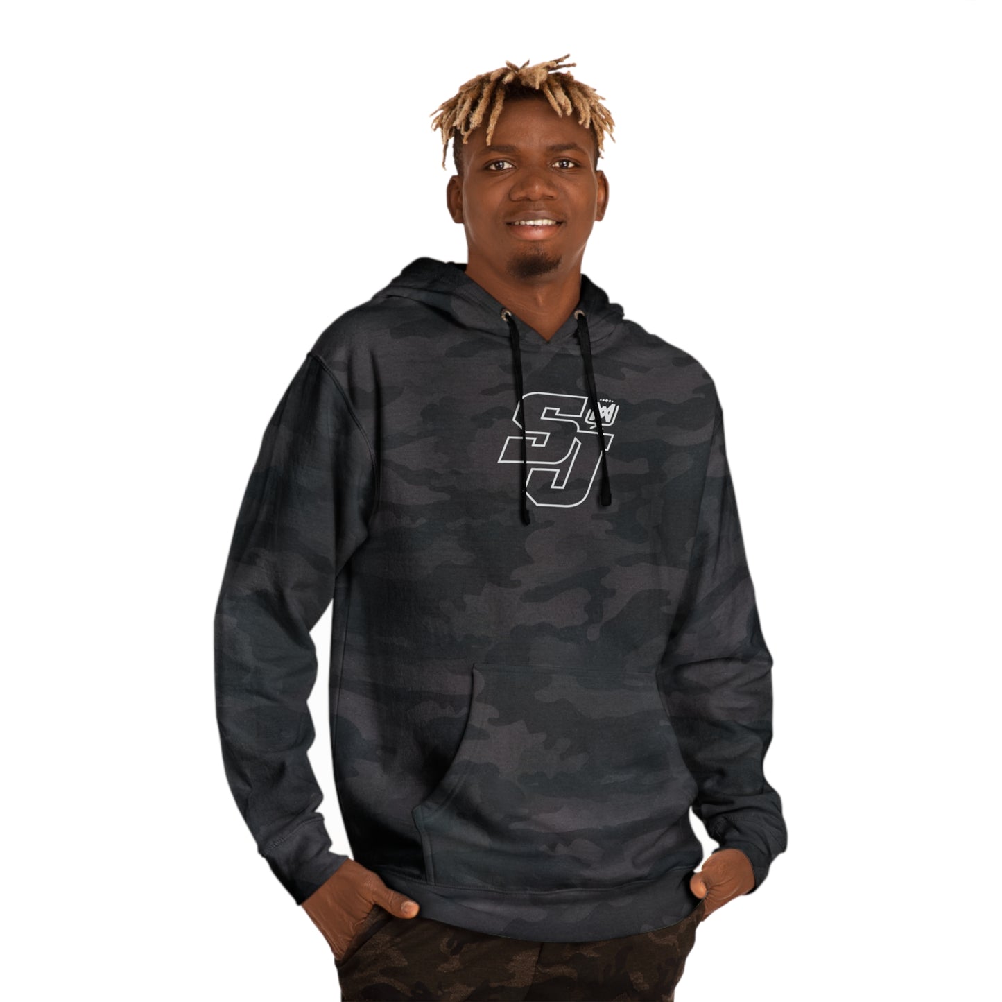 SJ Outline Camo Unisex Hooded Sweatshirt HIGH SCHOOL