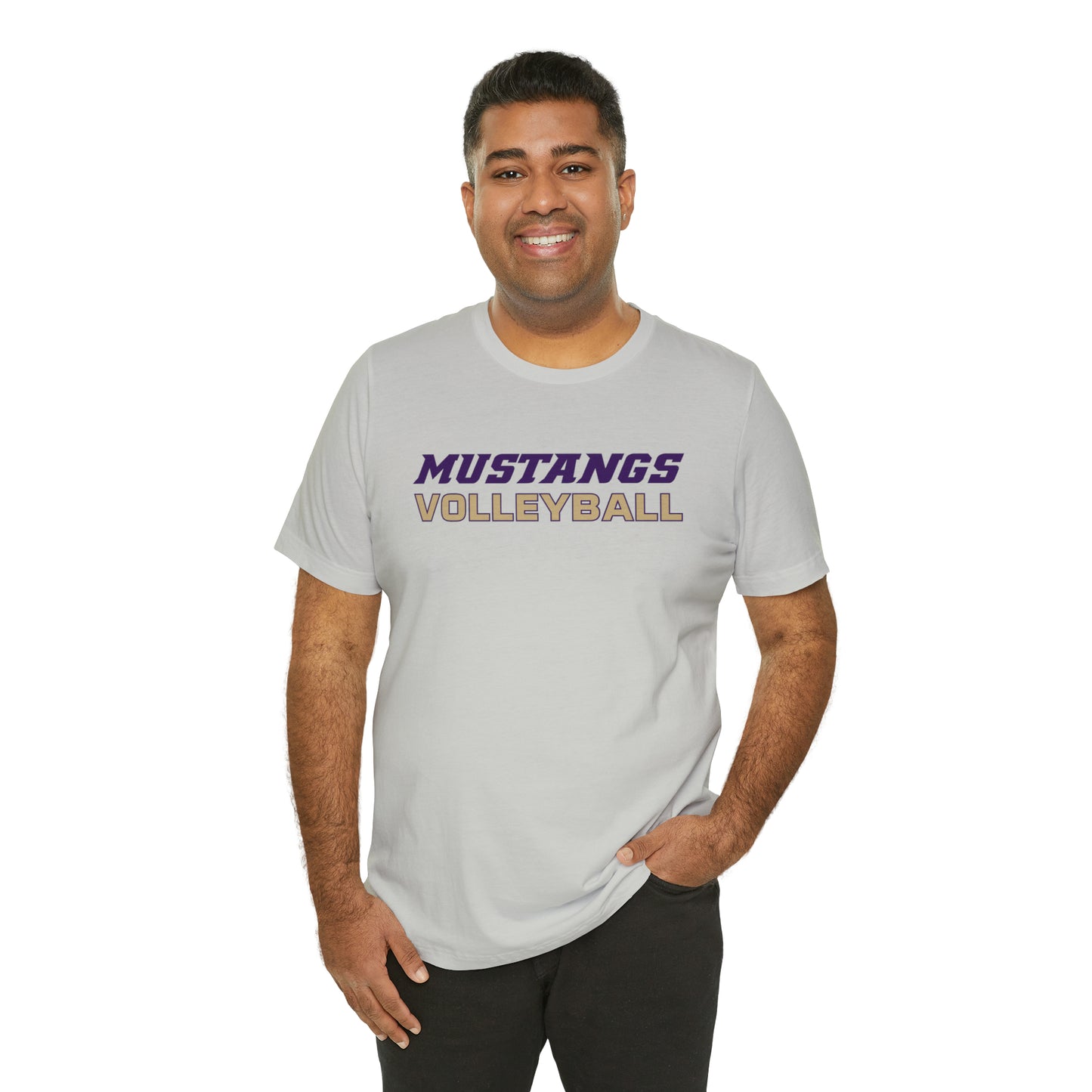 Mustangs Volleyball Simple Unisex Jersey Short Sleeve Tee VOLLEYBALL HS