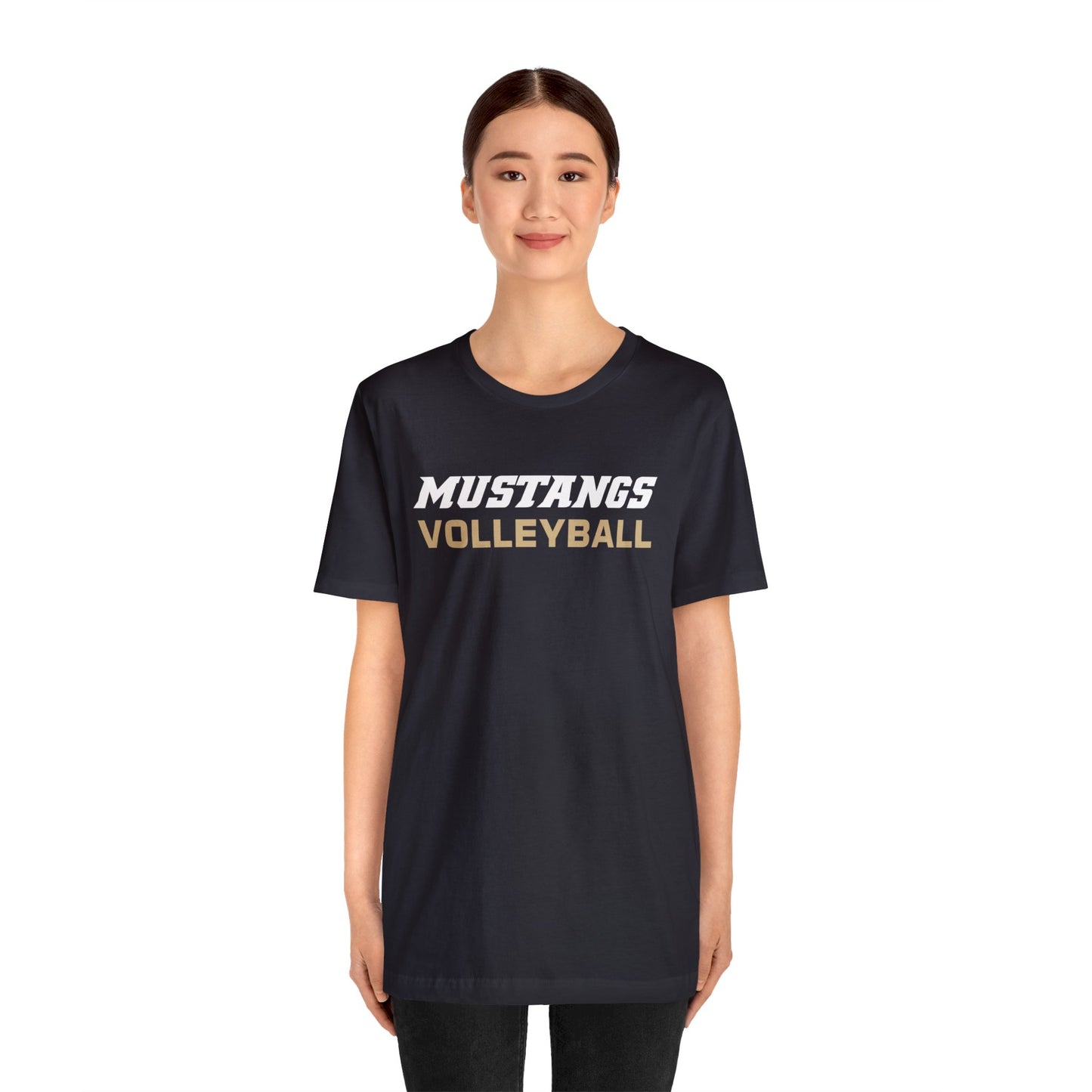 Mustangs Volleyball Simple Unisex Jersey Short Sleeve Tee VOLLEYBALL ELEM