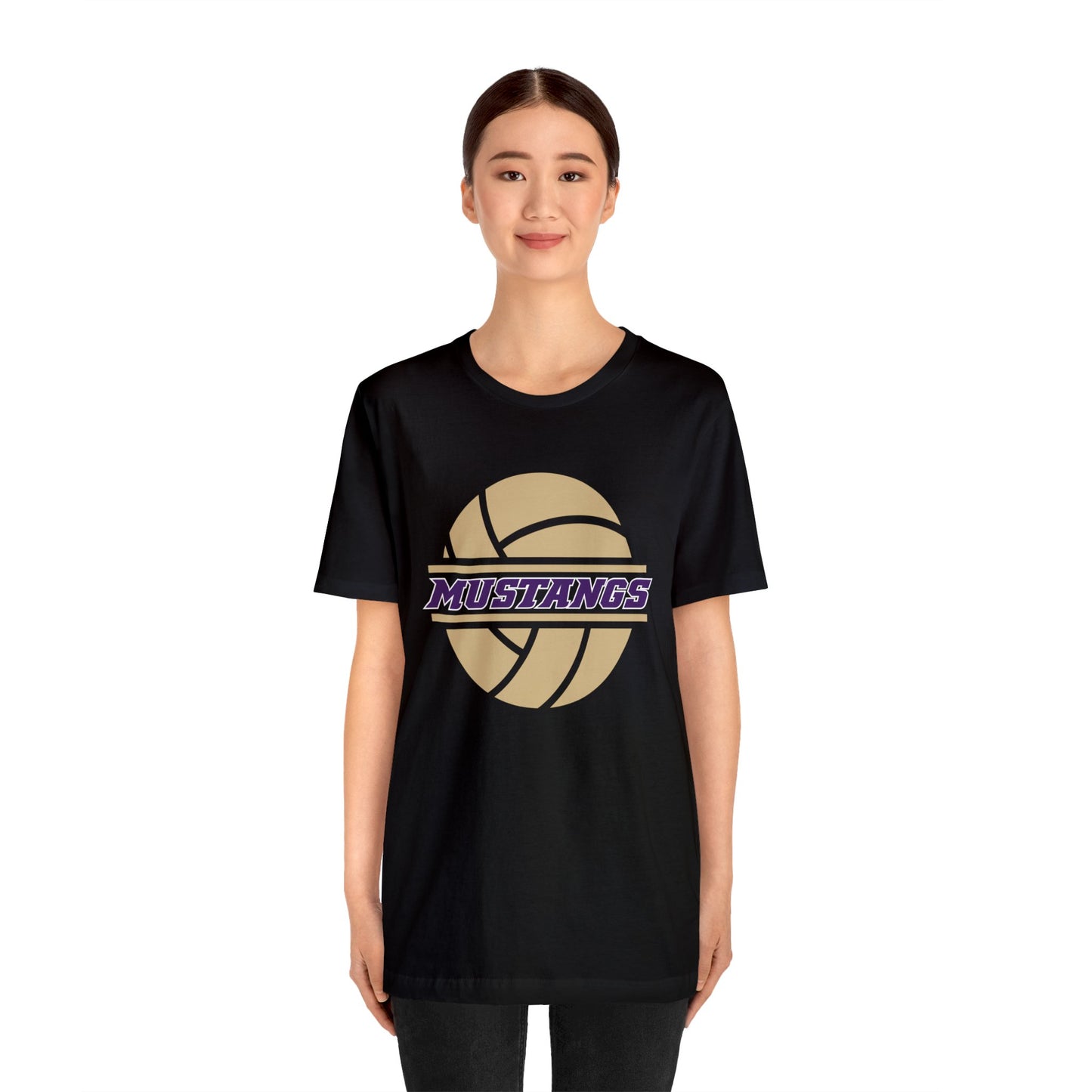 Mustangs Volleyball Ball Unisex Jersey Short Sleeve Tee VOLLEYBALL ELEM