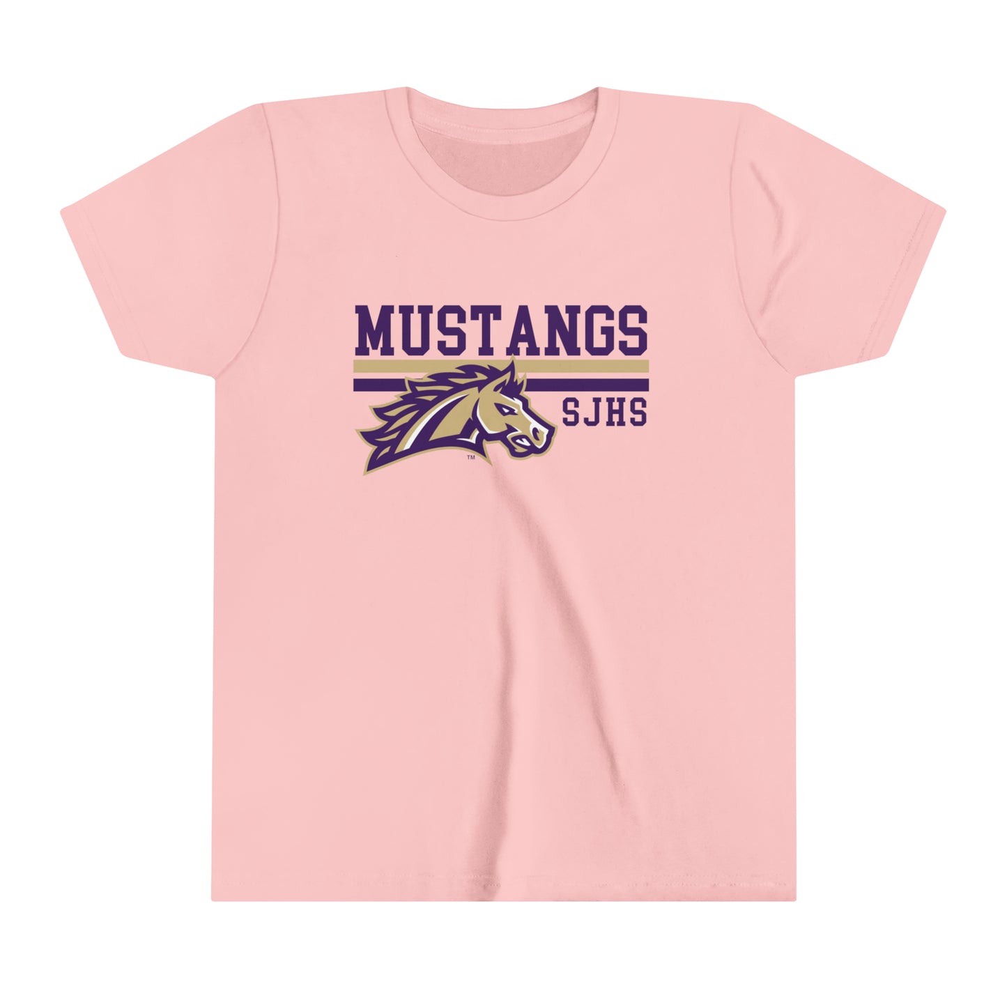 YOUTH Mustang Striped Short Sleeve Tee SPIRIT