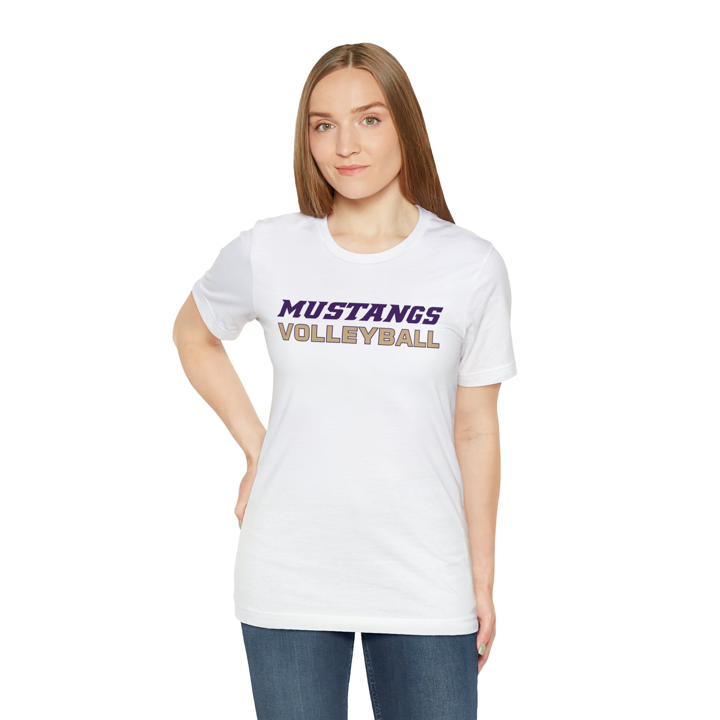 Mustangs Volleyball Simple Unisex Jersey Short Sleeve Tee VOLLEYBALL HS