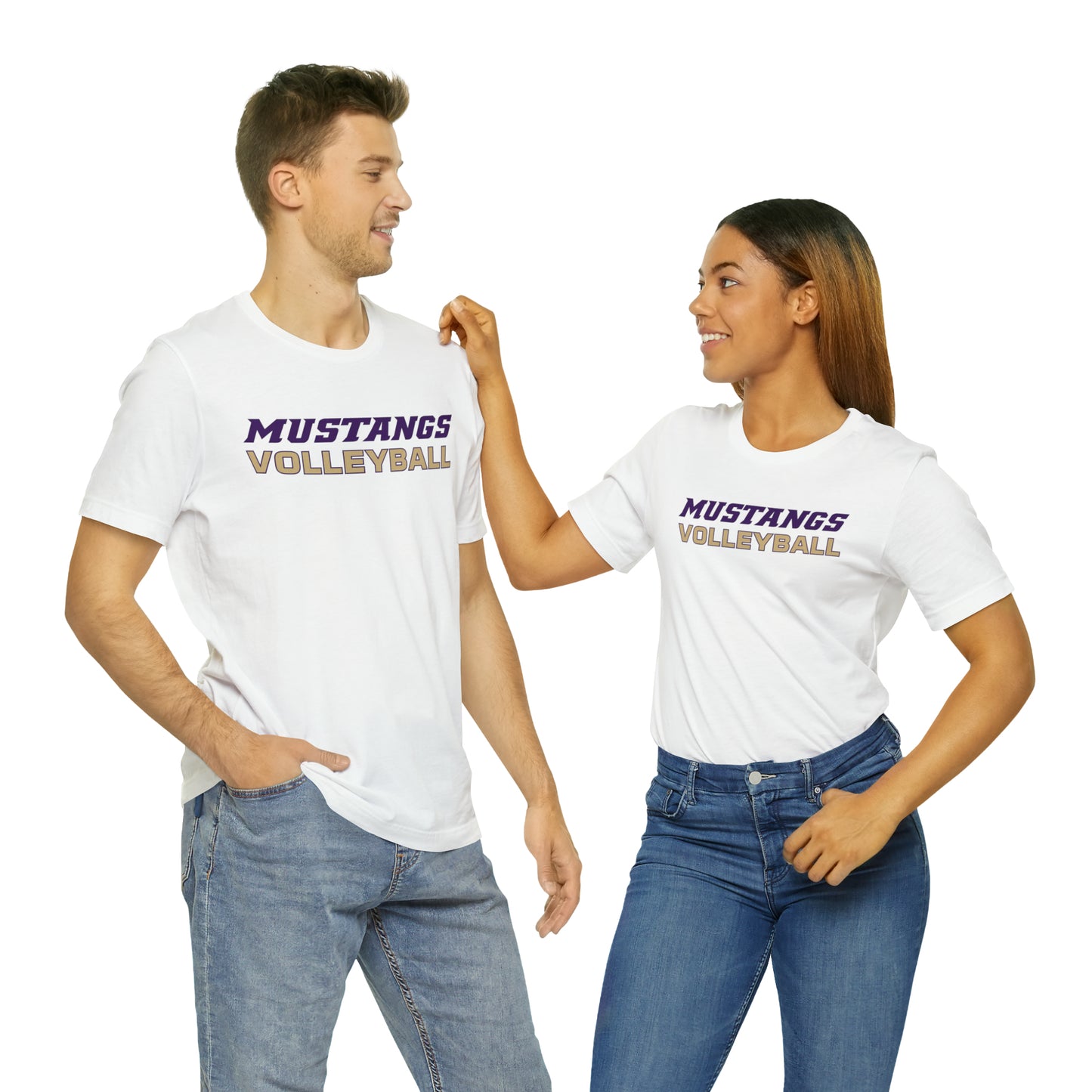 Mustangs Volleyball Simple Unisex Jersey Short Sleeve Tee VOLLEYBALL HS