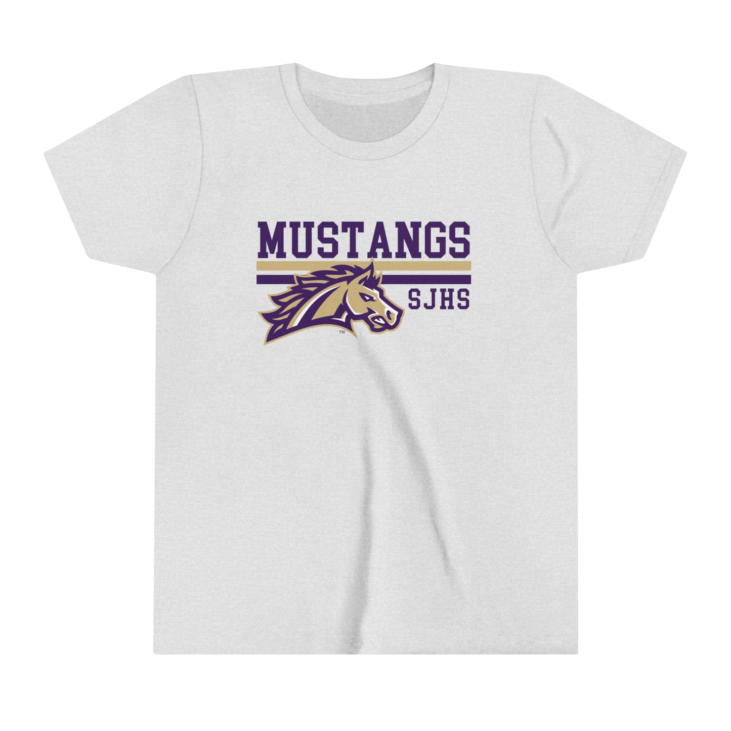 YOUTH Mustang Striped Short Sleeve Tee SPIRIT