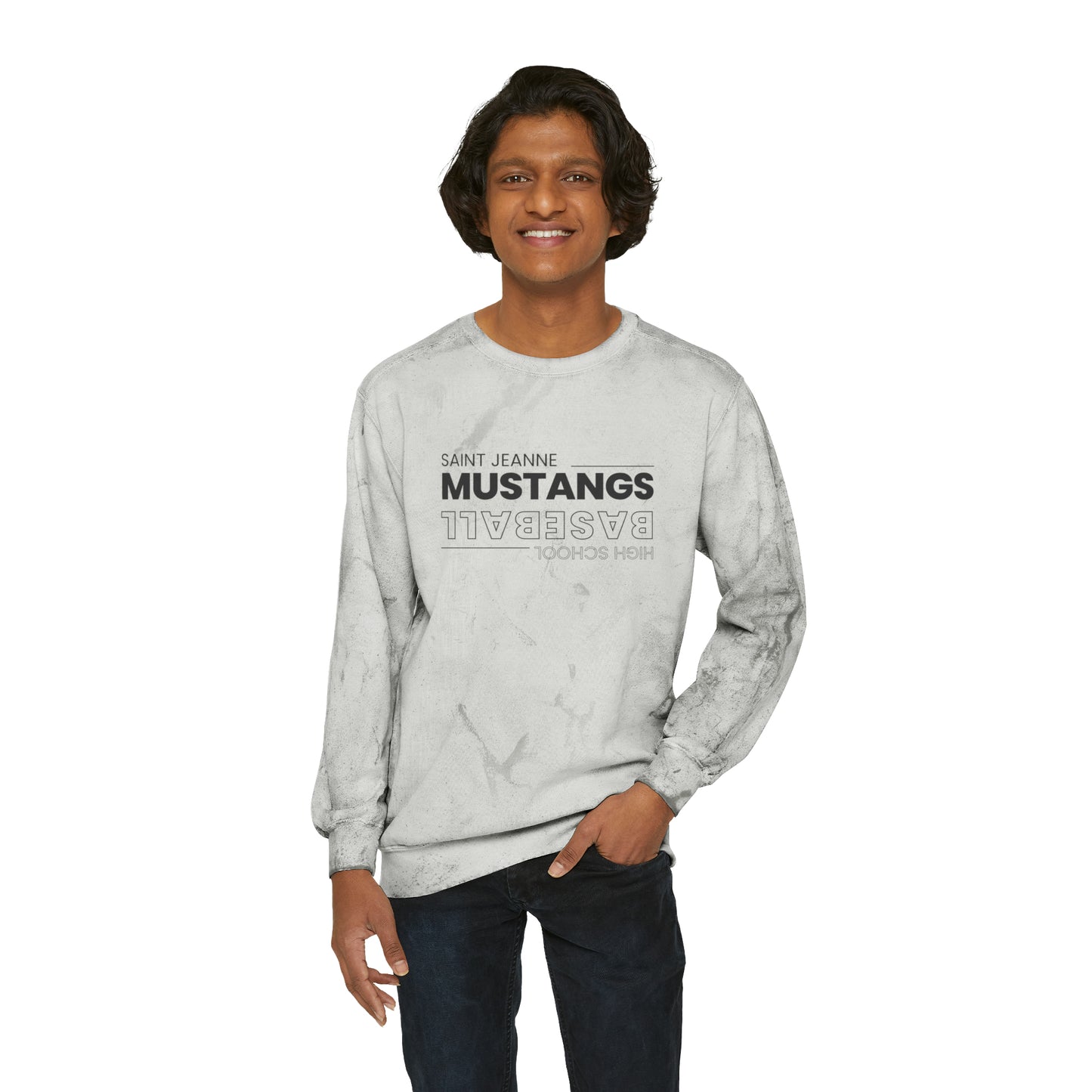 Baseball Unisex Color Blast Crewneck Sweatshirt