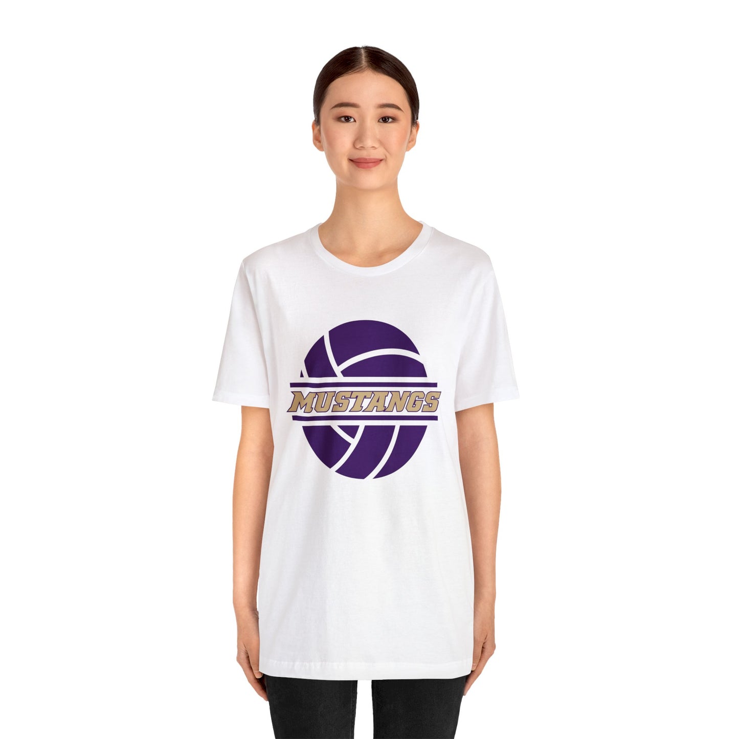 Mustangs Volleyball Ball Unisex Jersey Short Sleeve Tee VOLLEYBALL ELEM