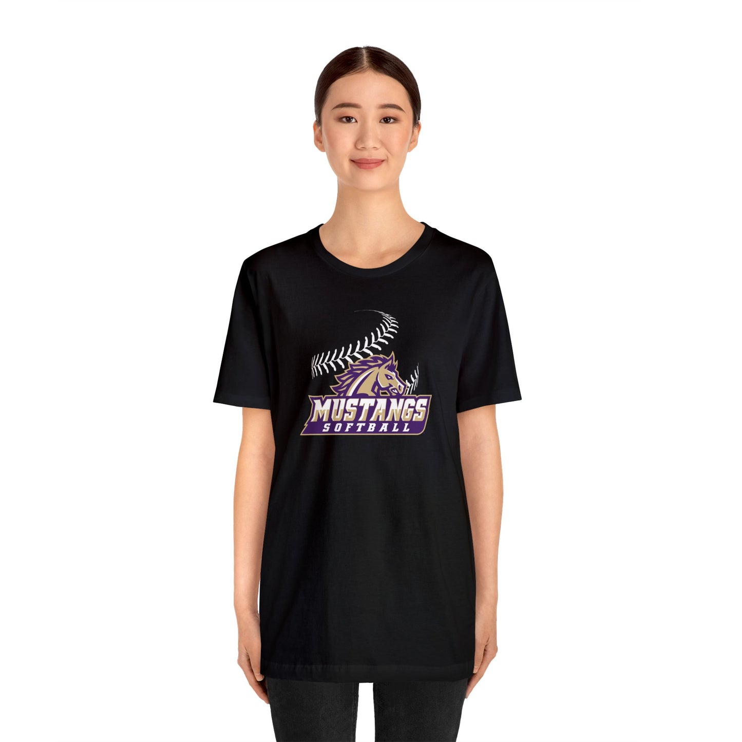 Mustangs Atheltics Softball Unisex Soft Shirt SOFTBALL HS