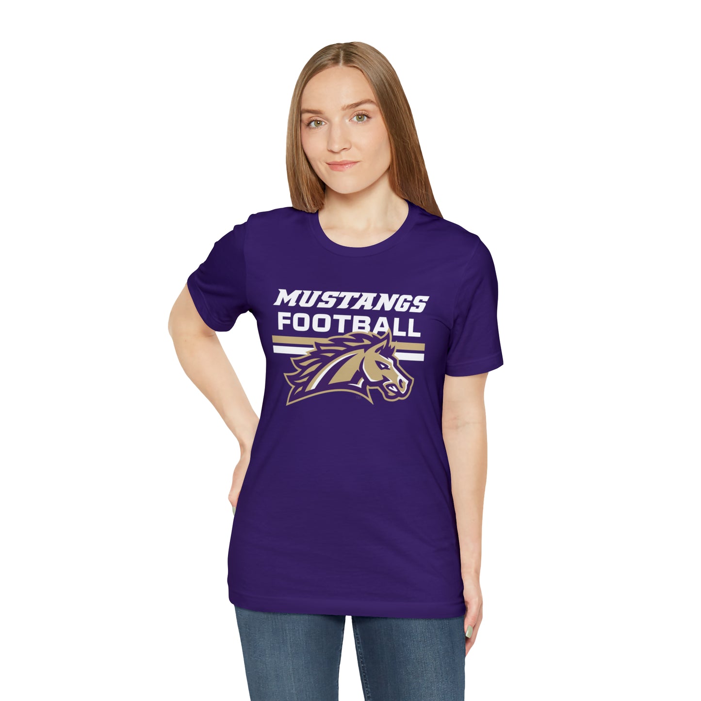 Mustangs Football Line Unisex Jersey Short Sleeve Tee FOOTBALL HS