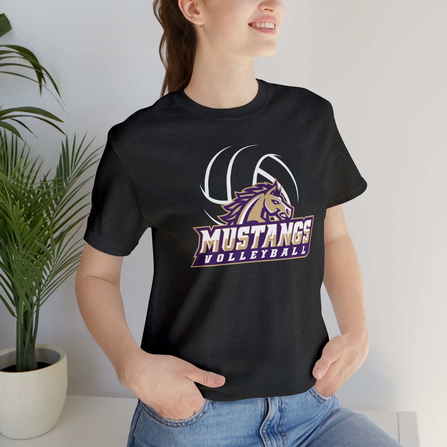 Mustangs Athletics Volleyball Unisex Jersey Short Sleeve Tee VOLLEYBALL HS