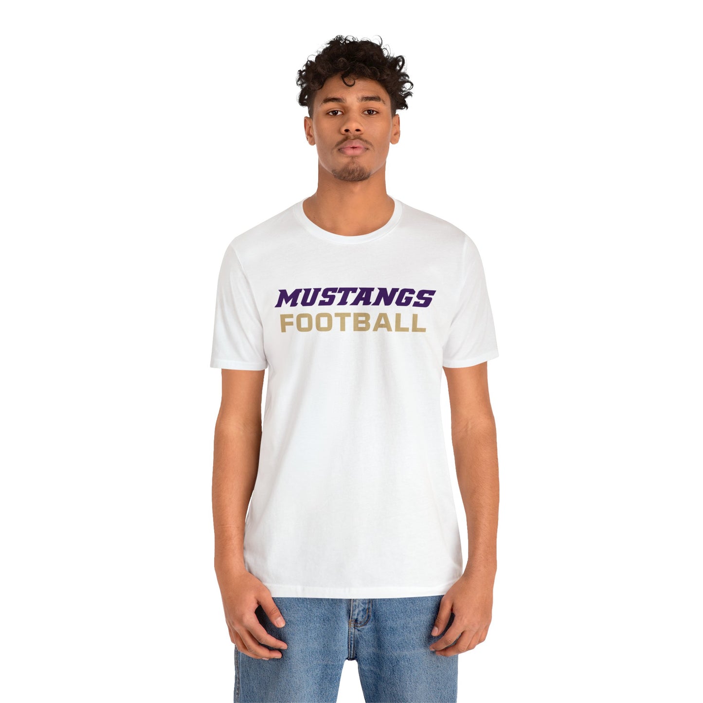 Mustangs Football Simple Unisex Jersey Short Sleeve Tee FOOTBALL ELEM