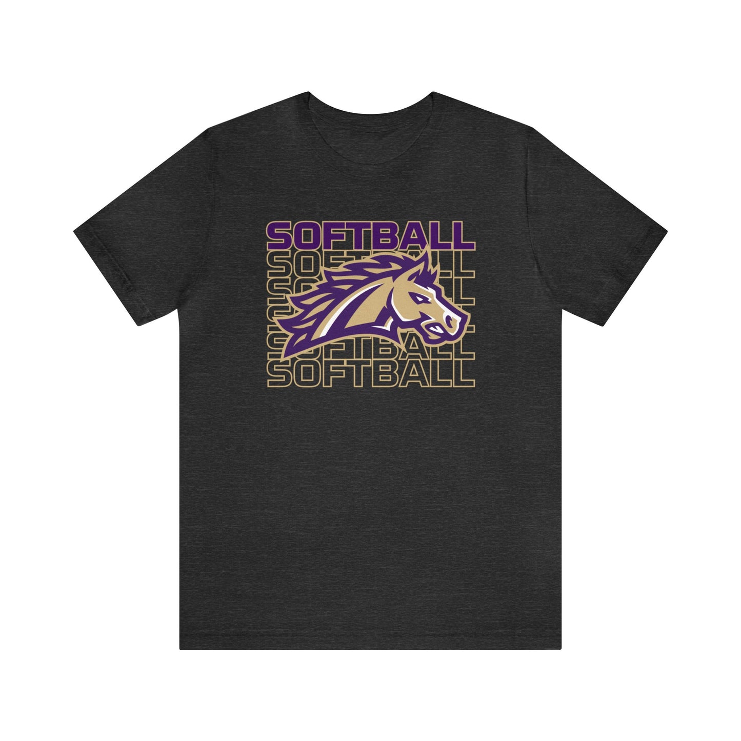 Softball Repeat Mustang Unisex Soft Shirt  SOFTBALL ELEM