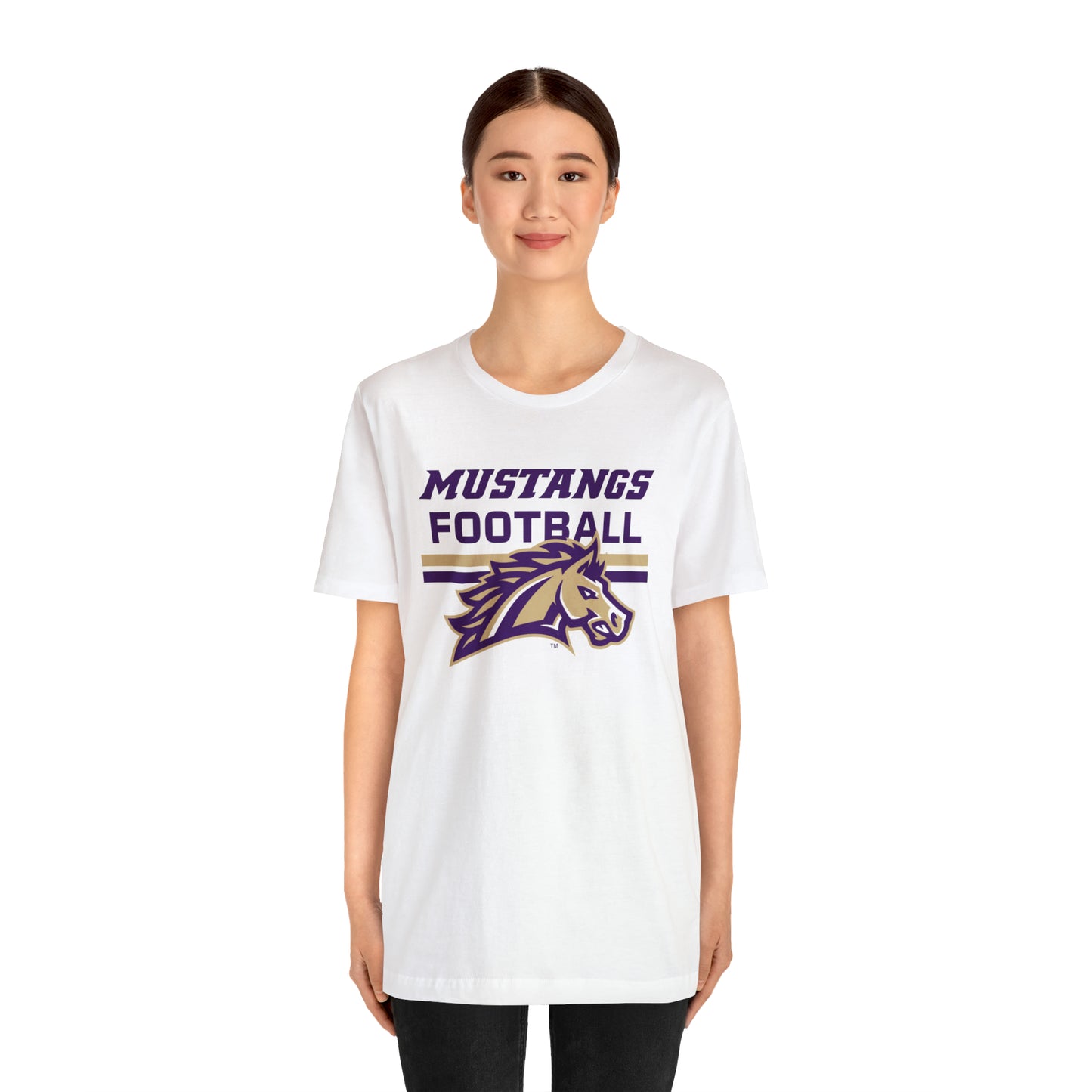 Mustangs Football Line Unisex Jersey Short Sleeve Tee FOOTBALL HS