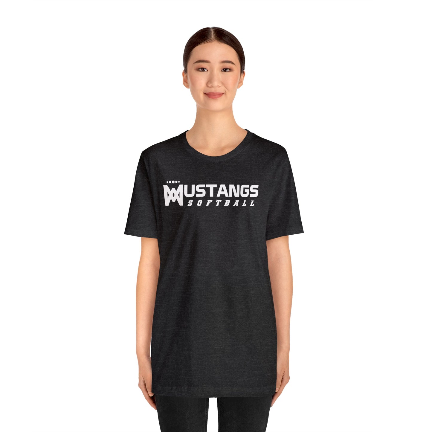 Copy of M Mustangs Softball Unisex Soft Shirt SOFTBALL HS