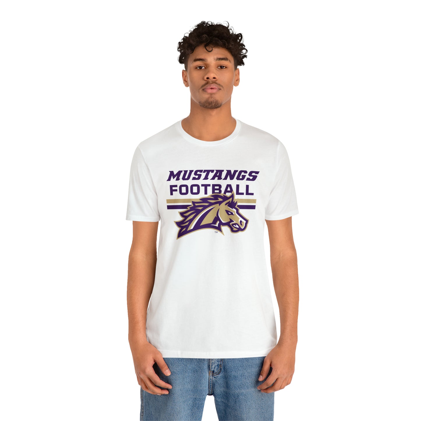 Mustangs Football Line Unisex Jersey Short Sleeve Tee FOOTBALL HS